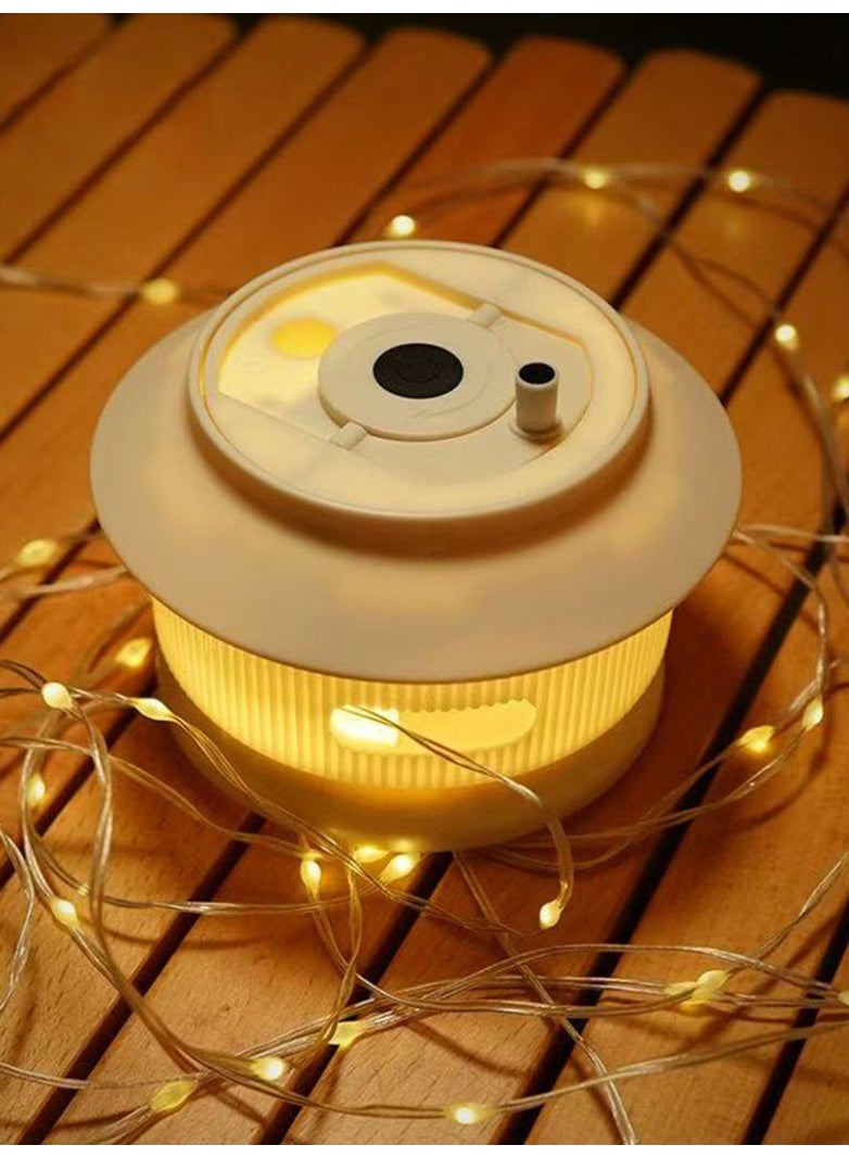 20-Meter LED String Light,Tent String Lights,Outdoor LED Atmosphere Light IPX4 Waterproof | USB Rechargeable Portable Storage Camping Lights, L - Image 1